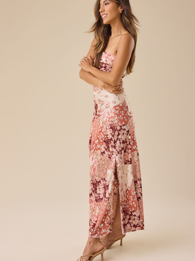 Amelia Floral Maxi Dress Detail 3 - TULLABEE