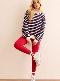 Lodge Day Striped Pullover Detail 2 - TULLABEE