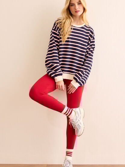Lodge Day Striped Pullover - TULLABEE
