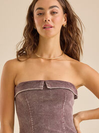 Ferrin Corduroy Midi Dress Detail 2 - TULLABEE