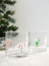 Candy Cane Juice Glass - TULLABEE