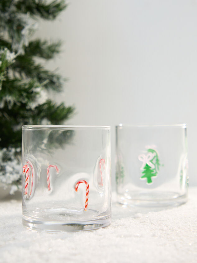 Candy Cane Juice Glass - TULLABEE