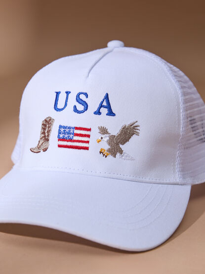 USA Icons Trucker Hat - TULLABEE