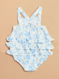 Sierra Floral Ruffle Bodysuit Detail 2 - TULLABEE