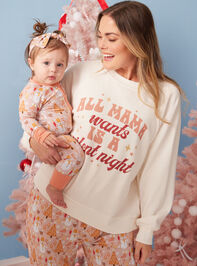 Silent Night Mama Graphic Sweatshirt - TULLABEE