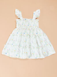 Vivienne Floral Toddler Dress Detail 3 - TULLABEE
