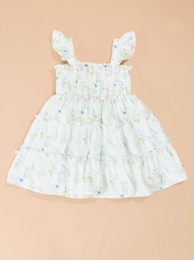 Vivienne Floral Toddler Dress Detail 3 - TULLABEE