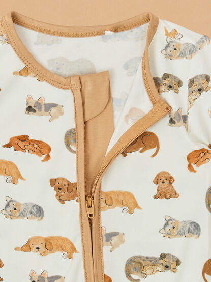 Napping Puppies Romper - TULLABEE