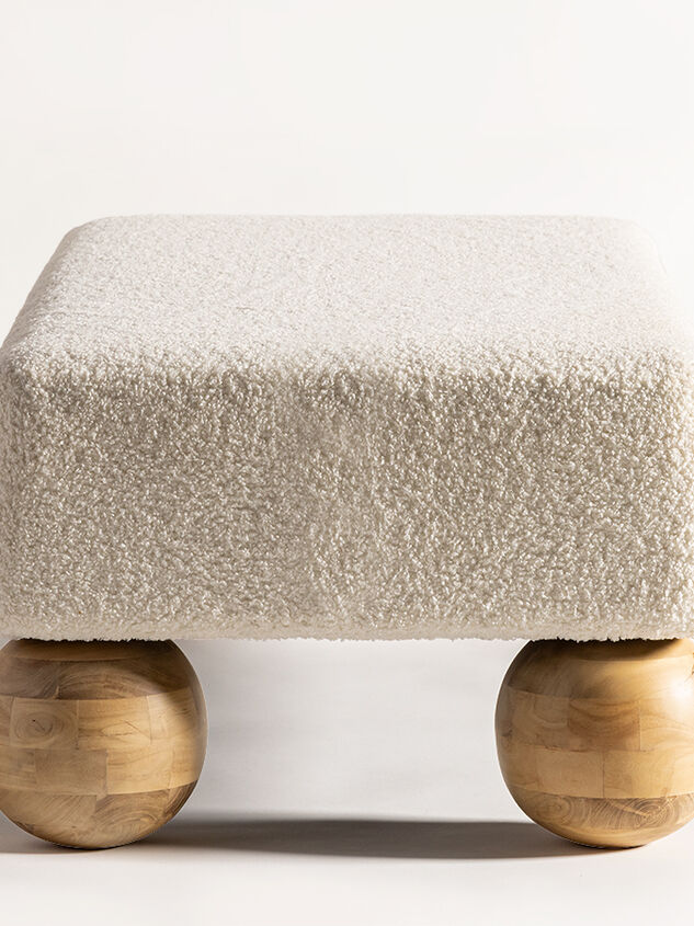 Olivia Wood & Upholstered Bench Detail 3 - TULLABEE
