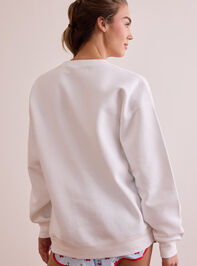 Stitched With Love Crewneck Detail 5 - TULLABEE