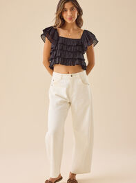 Simone Ruffle Top Detail 3 - TULLABEE
