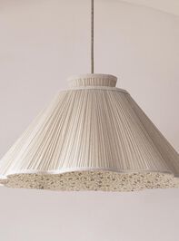 Maybelle Floral Linen Pendant Detail 2 - TULLABEE