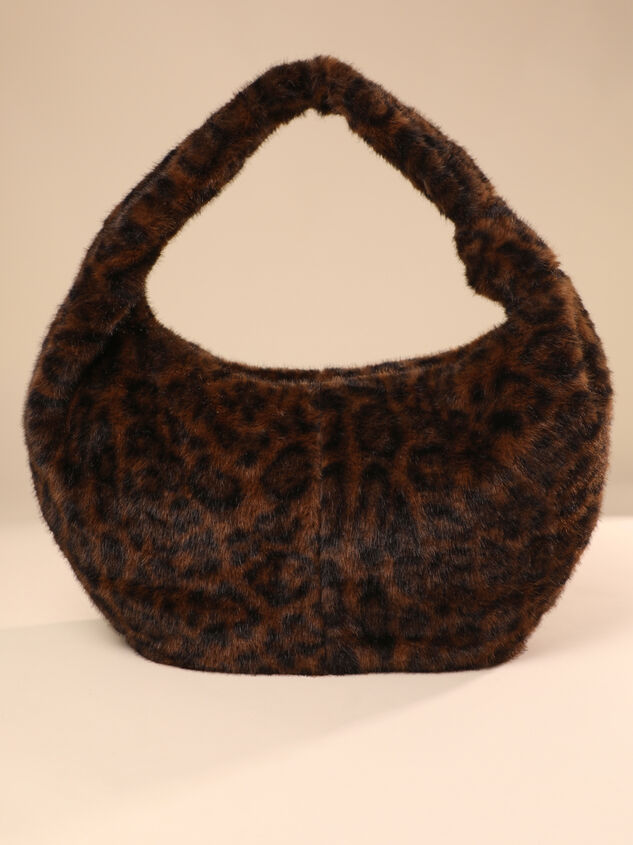 Elsie Fur Leopard Knot Tote Detail 3 - TULLABEE