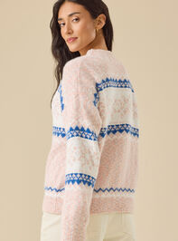Maya Snowflake Chenille Sweater Detail 5 - TULLABEE