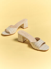 The Hattie Gingham Heel Detail 4 - TULLABEE