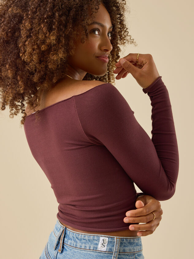 Meadow Seamless Long Sleeve Top Detail 5 - TULLABEE