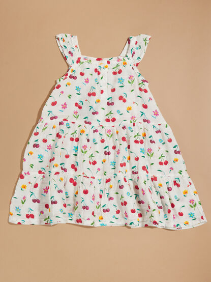 Cherry Floral Dress - TULLABEE