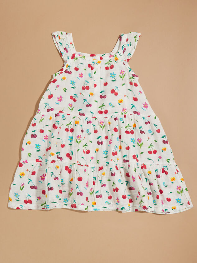 Cherry Floral Dress Detail 2 - TULLABEE