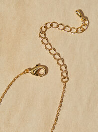 18K Gold Bow Necklace Detail 2 - TULLABEE