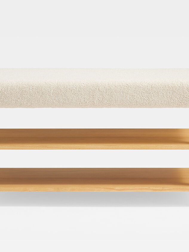 Hudson Upholstered & Wood Storage Bench Detail 3 - TULLABEE