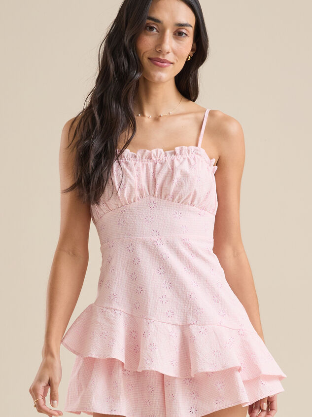 Vivian Gingham Romper Detail 2 - TULLABEE