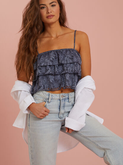 Clea Tiered Lace Top - TULLABEE