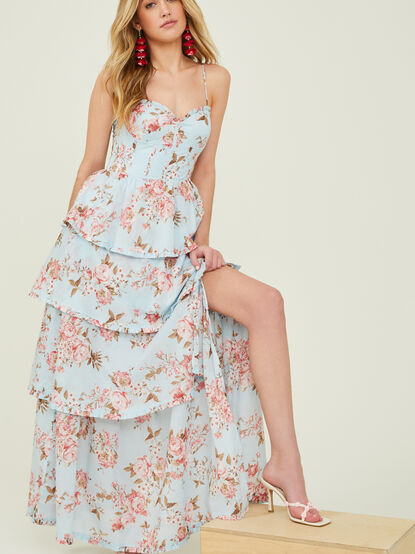 Stellni Floral Maxi Dress - TULLABEE