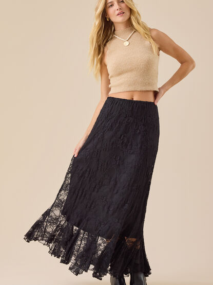 Aria Lace Midi Skirt - TULLABEE