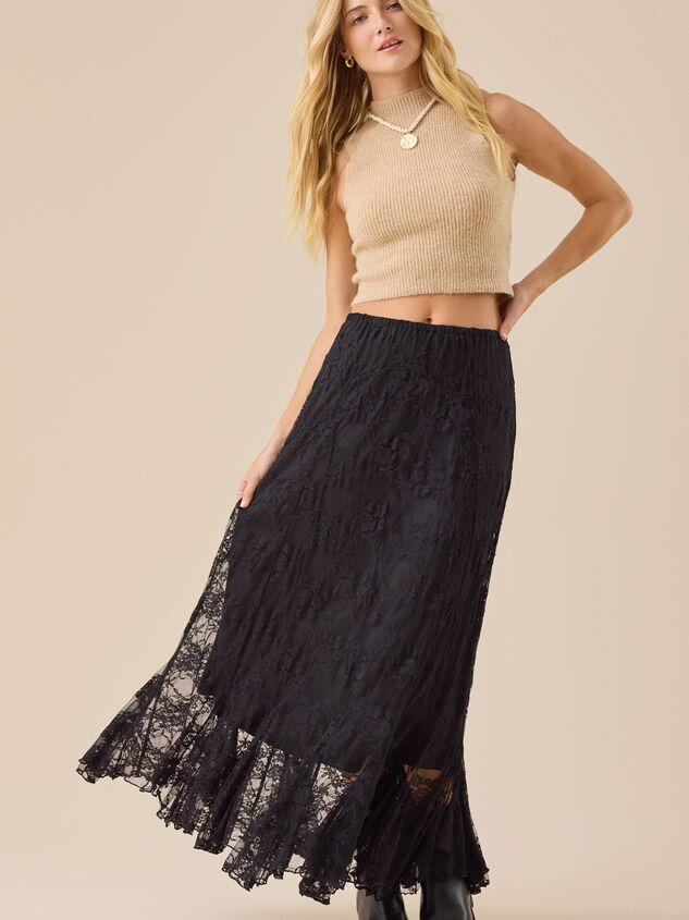 Aria Lace Midi Skirt - TULLABEE