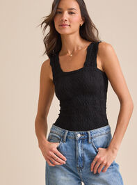Blaire Seamless Floral Cami Detail 3 - TULLABEE