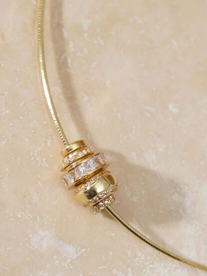 18k Gold Wire Choker - TULLABEE