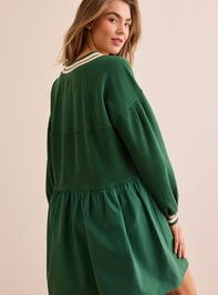 Ace V-Neck Dress Detail 4 - TULLABEE