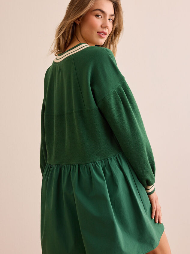 Ace V-Neck Dress Detail 4 - TULLABEE