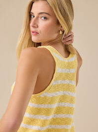 Chiara Striped Crochet Tank Detail 5 - TULLABEE