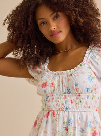 Lily Floral Romper Detail 2 - TULLABEE