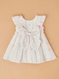 Hattie Flutter Sleeve Dress Detail 3 - TULLABEE