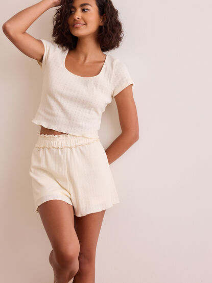 Maven Pointelle Short - TULLABEE