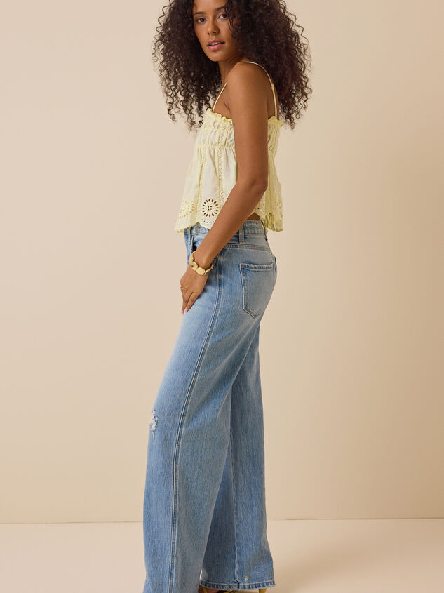 Amalia Eyelet Tank Detail 5 - TULLABEE