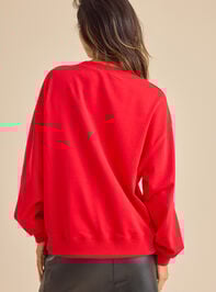 Nutcracker Sparkle Pullover Detail 4 - TULLABEE