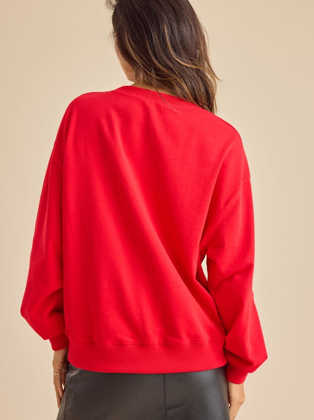 Nutcracker Sparkle Pullover Detail 4 - TULLABEE