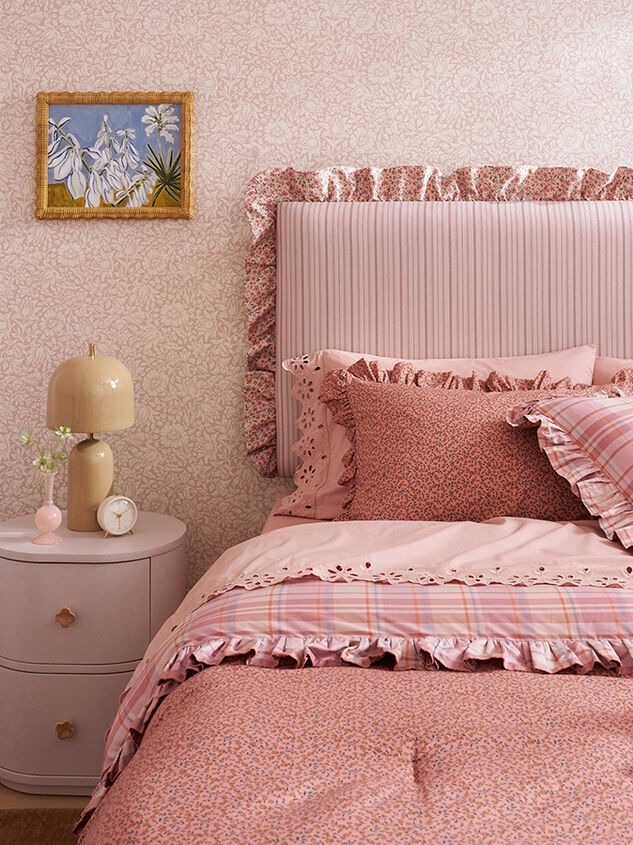 Nikki Upholstered Headboard Detail 11 - TULLABEE