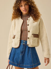 Emberly Fur Jacket Detail 2 - TULLABEE