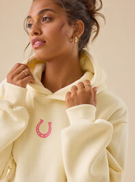 How Lucky Are We Oversized Hoodie Detail 4 - TULLABEE