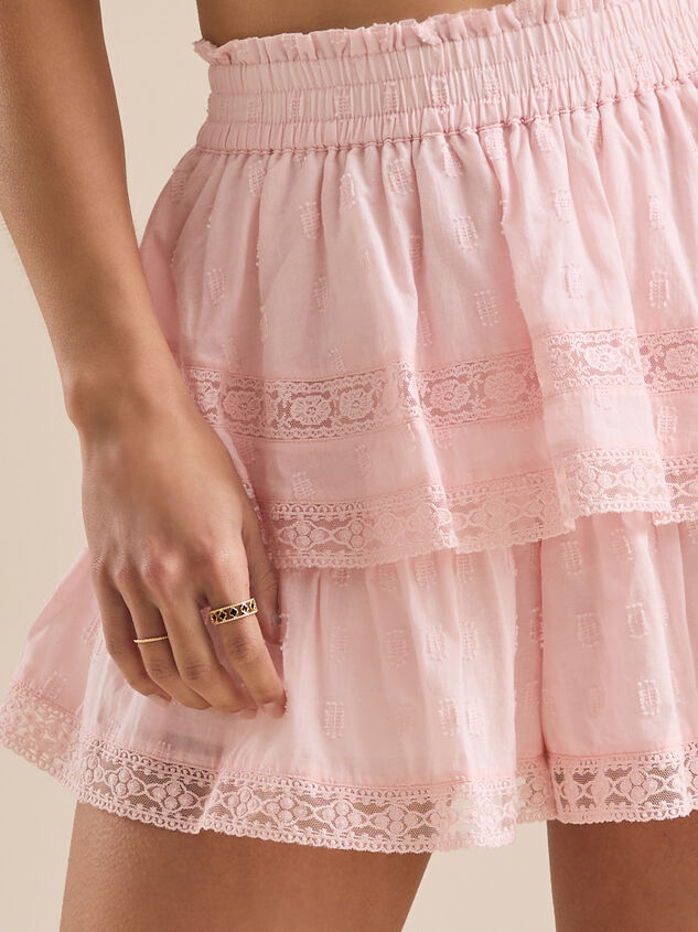 Raleigh Layered Lace Shorts Detail 2 - TULLABEE
