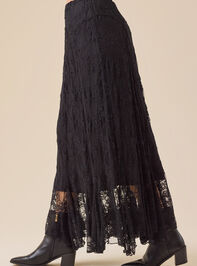 Aria Lace Midi Skirt Detail 4 - TULLABEE