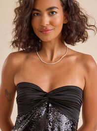 Ruby Strapless Sequin Mini Dress Detail 3 - TULLABEE