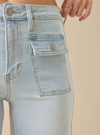 Tullalah Wide Leg Crop Jeans Detail 2 - TULLABEE
