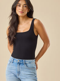 Brooke Ribbed Sleeveless Bodysuit Detail 5 - TULLABEE