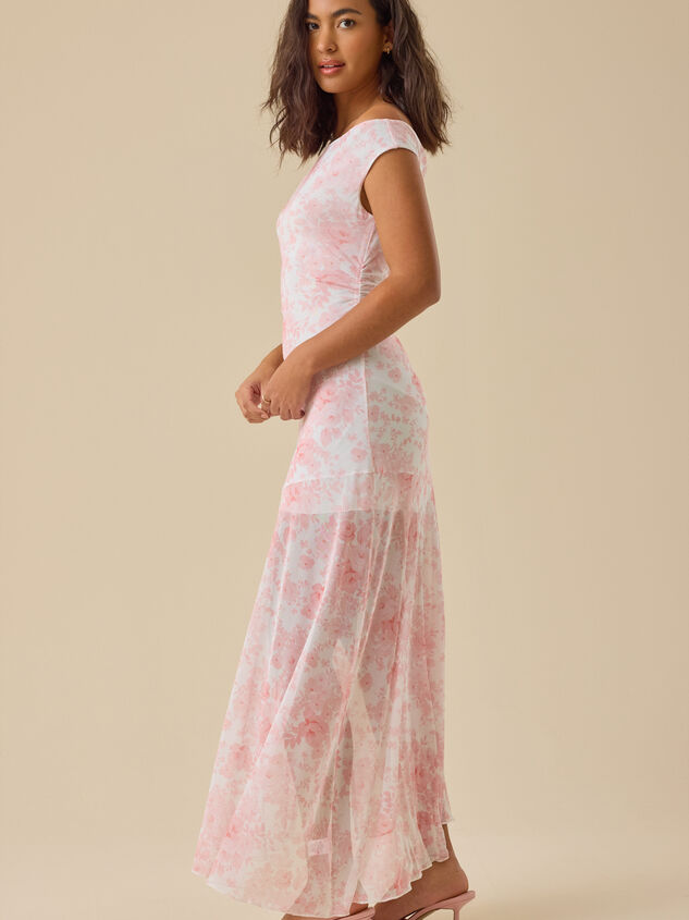 Samara Mesh Maxi Dress Detail 3 - TULLABEE