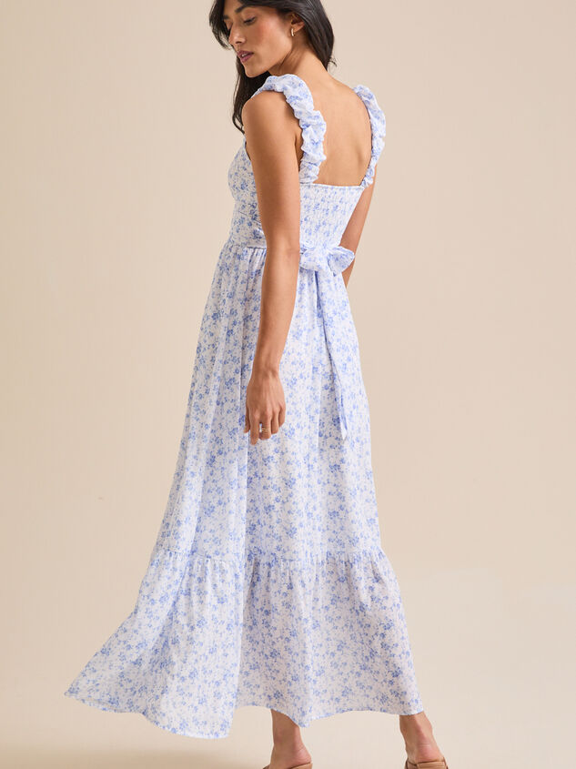 Mckenna Floral Maxi Dress Detail 4 - TULLABEE